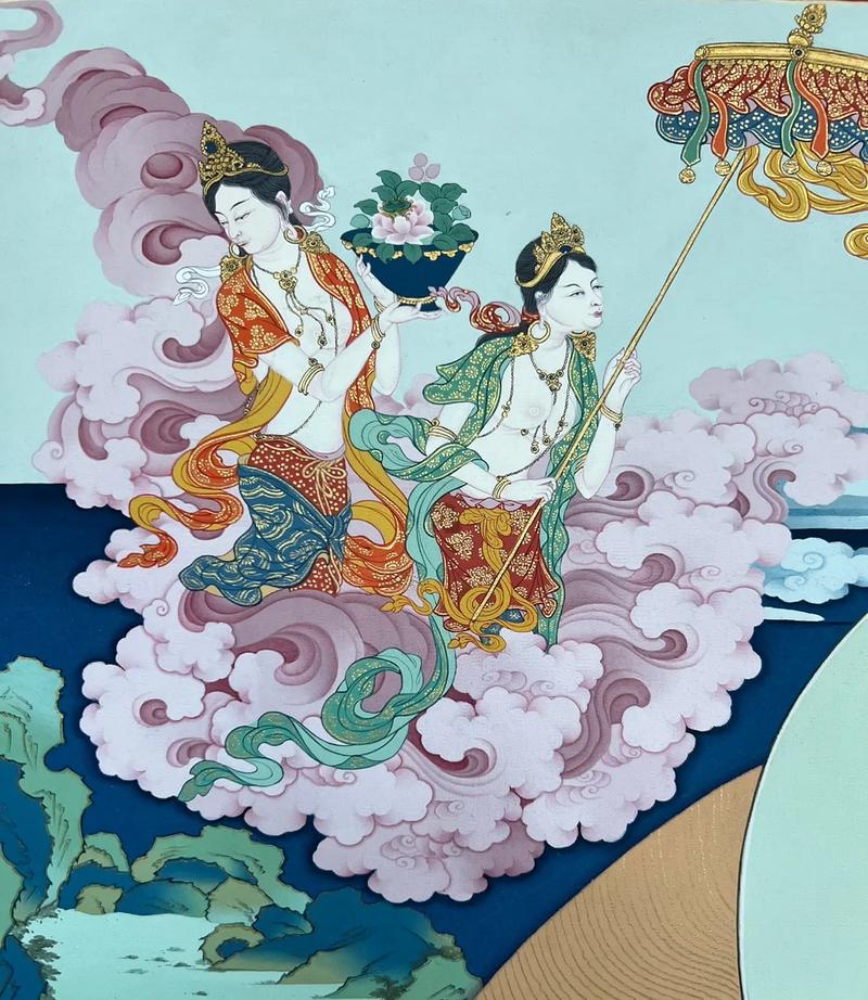 勉萨画派四壁观音 #热门音乐